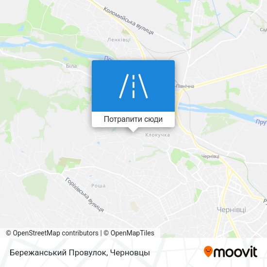 Карта Бережанський Провулок
