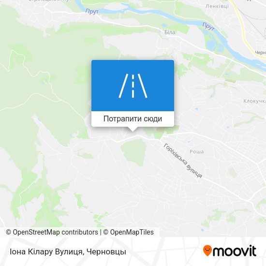Карта Іона Кілару Вулиця