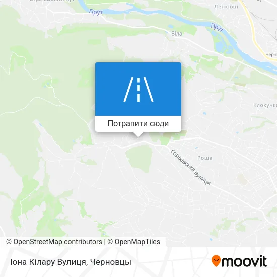 Карта Іона Кілару Вулиця