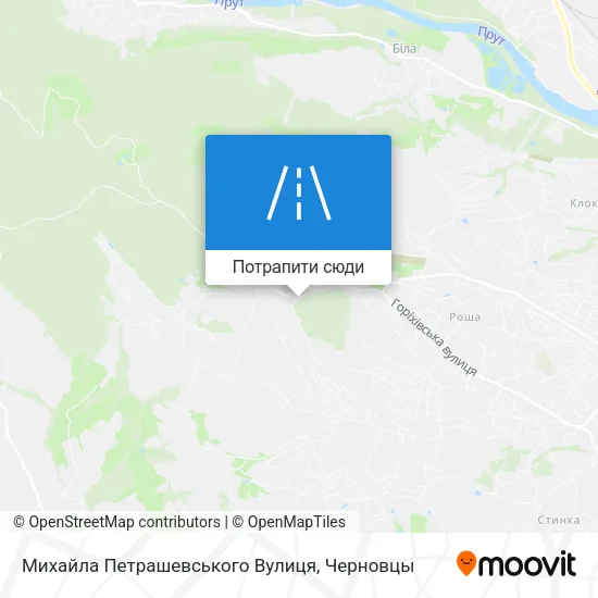 Карта Михайла Петрашевського Вулиця