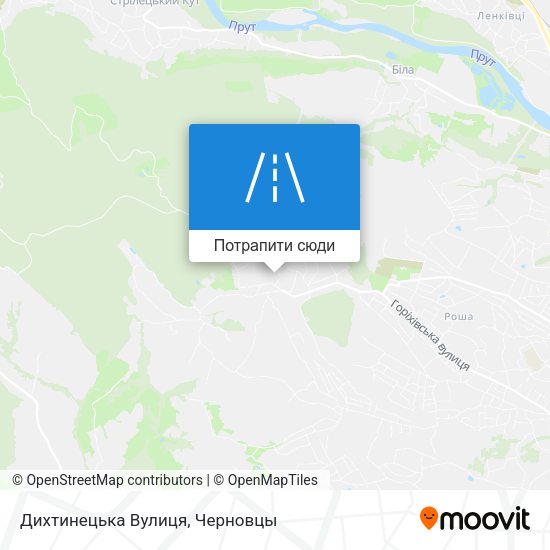 Карта Дихтинецька Вулиця