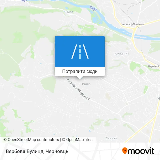 Карта Вербова Вулиця