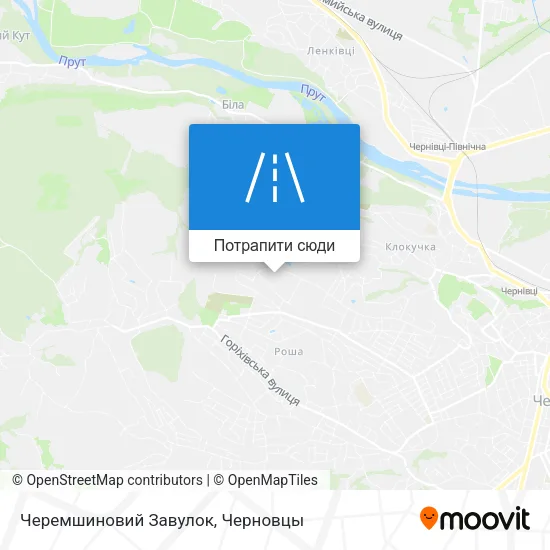 Карта Черемшиновий Завулок