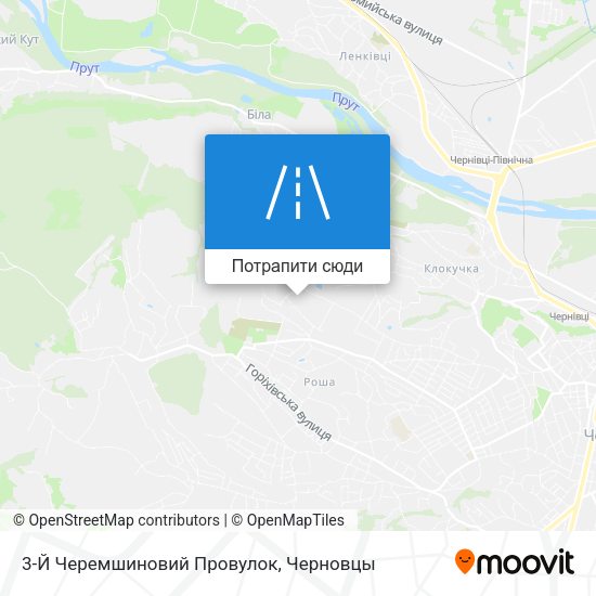Карта 3-Й Черемшиновий Провулок