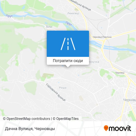 Карта Дачна Вулиця