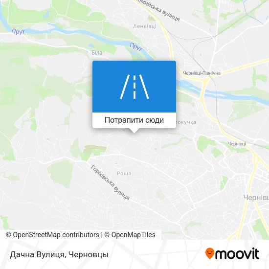 Карта Дачна Вулиця