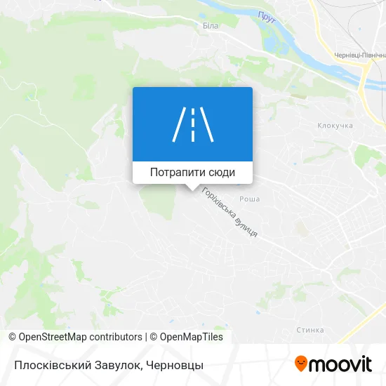 Карта Плосківський Завулок