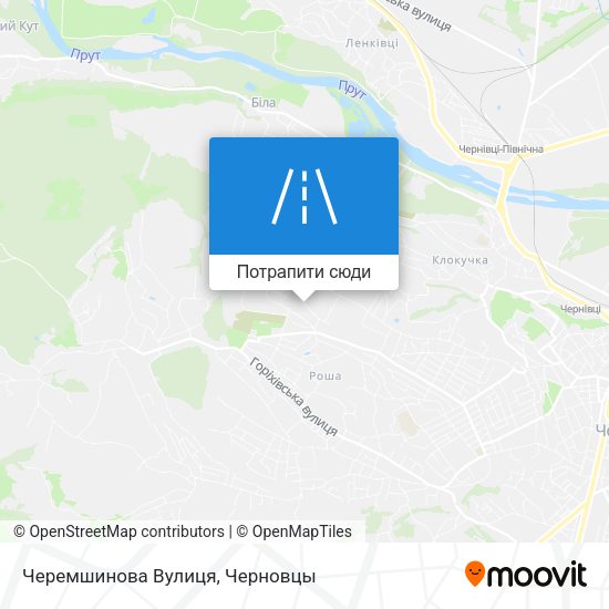 Карта Черемшинова Вулиця