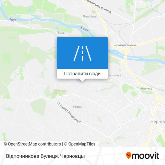 Карта Відпочинкова Вулиця