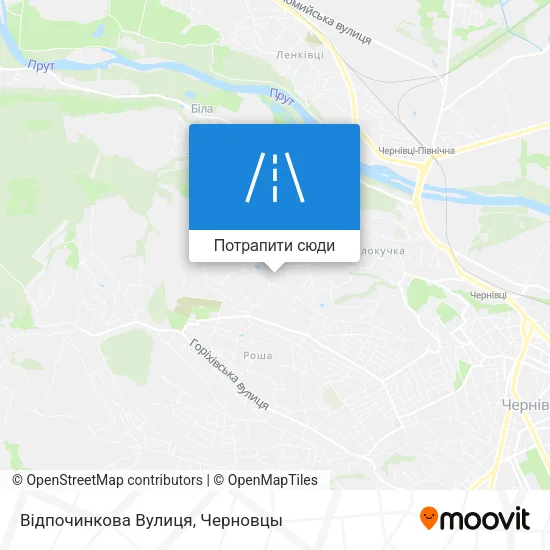 Карта Відпочинкова Вулиця