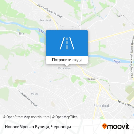 Карта Новосибірська Вулиця