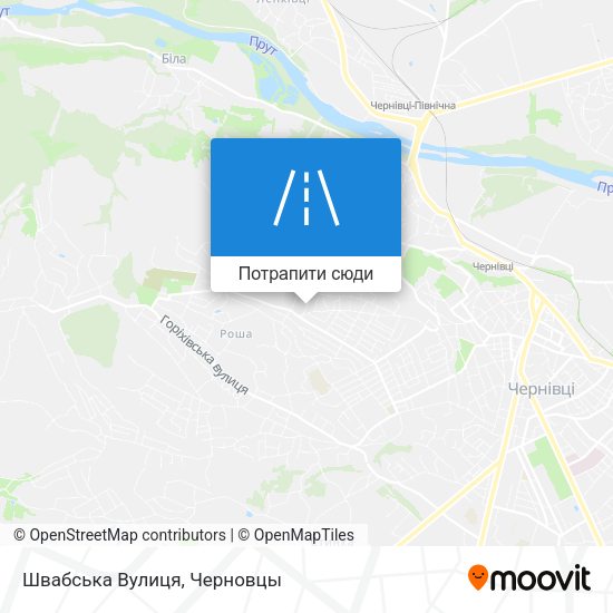 Карта Швабська Вулиця