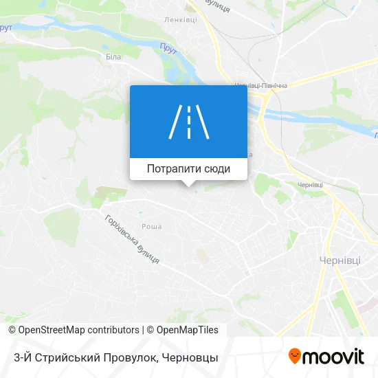 Карта 3-Й Стрийський Провулок