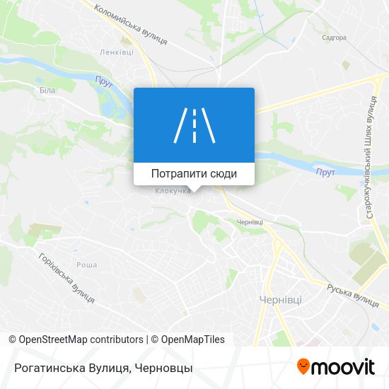 Карта Рогатинська Вулиця