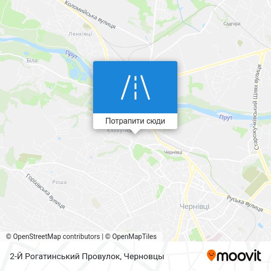 Карта 2-Й Рогатинський Провулок