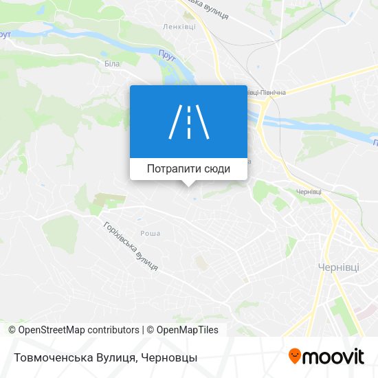 Карта Товмоченська Вулиця