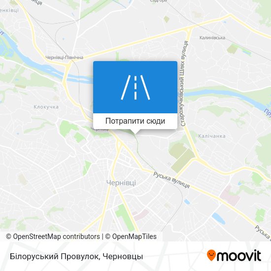Карта Білоруський Провулок