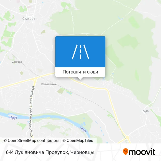 Карта 6-Й Лукіяновича Провулок