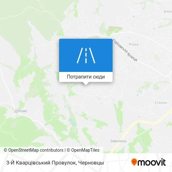 Карта 3-Й Кварцівський Провулок