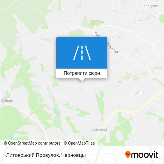 Карта Литовський Провулок