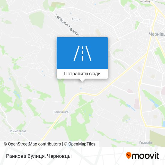 Карта Ранкова Вулиця
