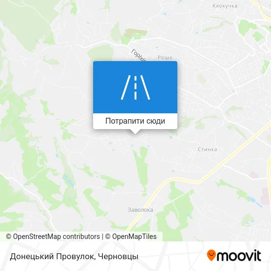 Карта Донецький Провулок