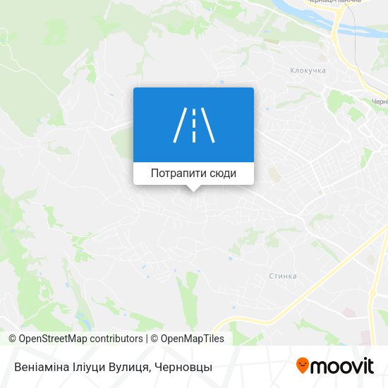 Карта Веніаміна Іліуци Вулиця