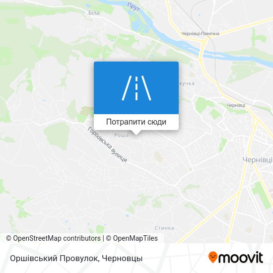 Карта Оршівський Провулок