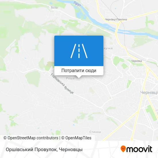 Карта Оршівський Провулок