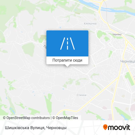 Карта Шишківська Вулиця