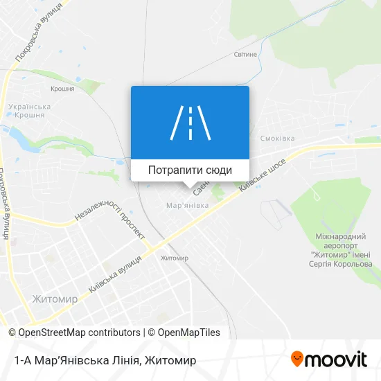 Карта 1-А Мар’Янівська Лінія