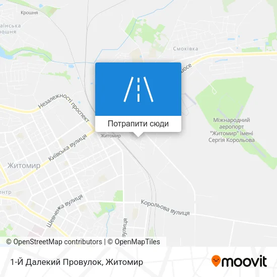 Карта 1-Й Далекий Провулок