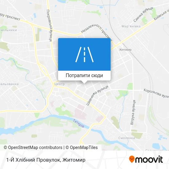 Карта 1-Й Хлібний Провулок