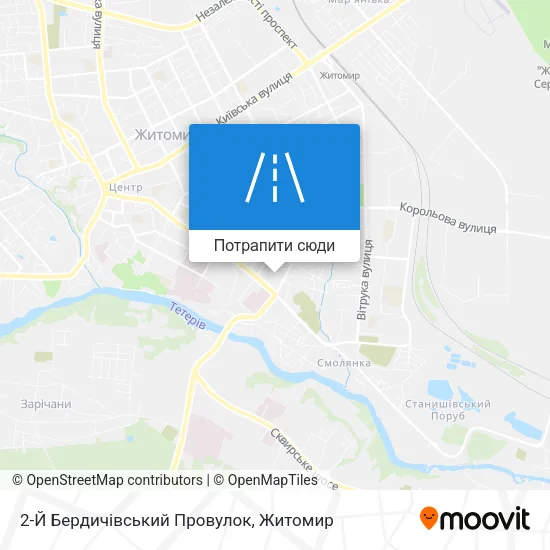 Карта 2-Й Бердичівський Провулок