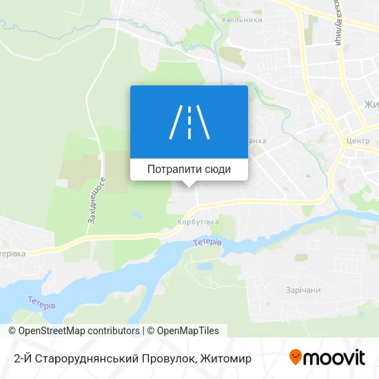 Карта 2-Й Староруднянський Провулок
