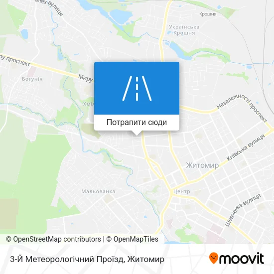 Карта 3-Й Метеорологічний Проїзд