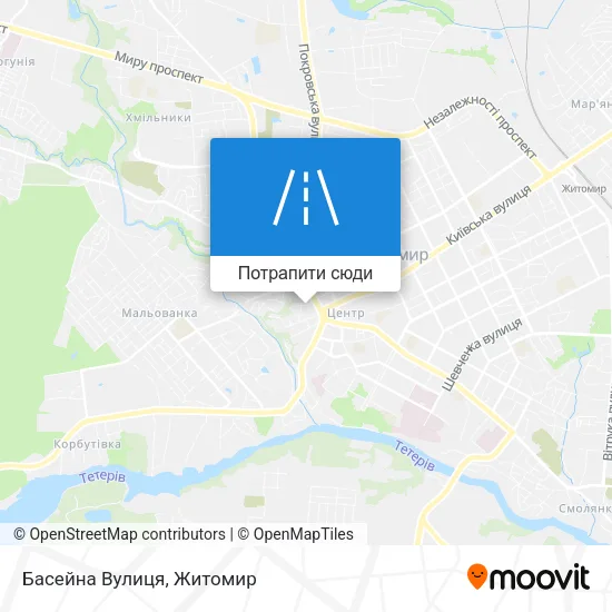 Карта Басейна Вулиця