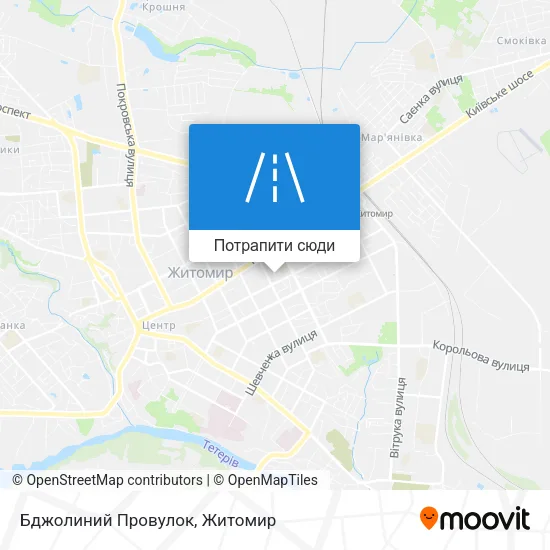 Карта Бджолиний Провулок