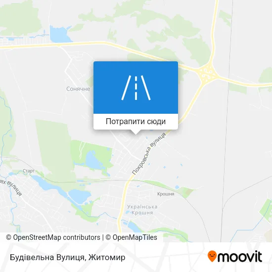 Карта Будівельна Вулиця