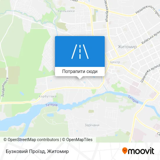 Карта Бузковий Проїзд