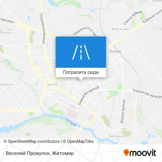 Карта Веселий Провулок