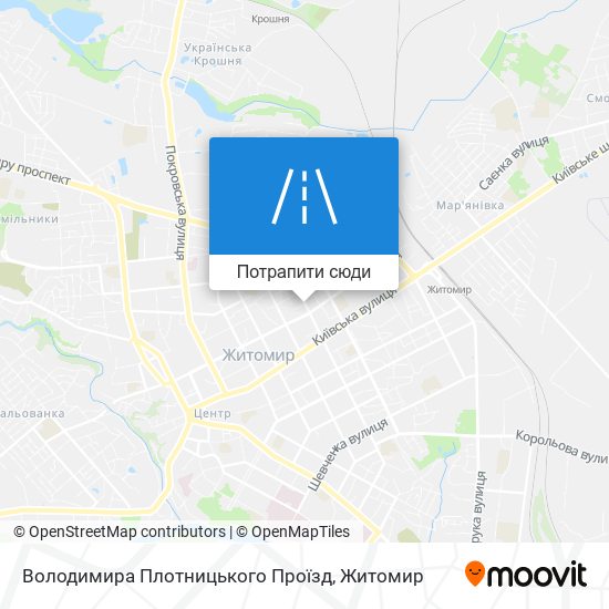 Карта Володимира Плотницького Проїзд