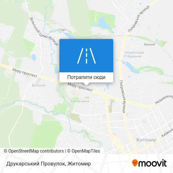 Карта Друкарський Провулок
