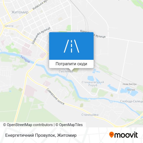 Карта Енергетичний Провулок
