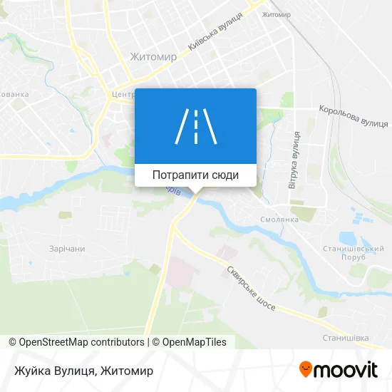 Карта Жуйка Вулиця