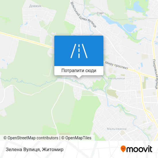 Карта Зелена Вулиця