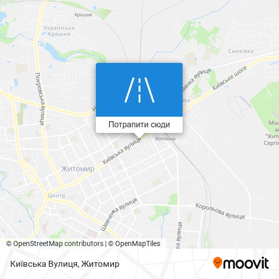Карта Київська Вулиця