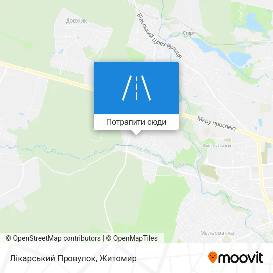 Карта Лікарський Провулок