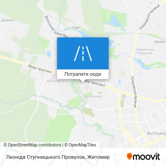 Карта Леоніда Ступницького Провулок