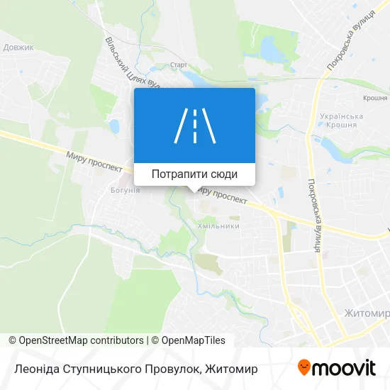 Карта Леоніда Ступницького Провулок